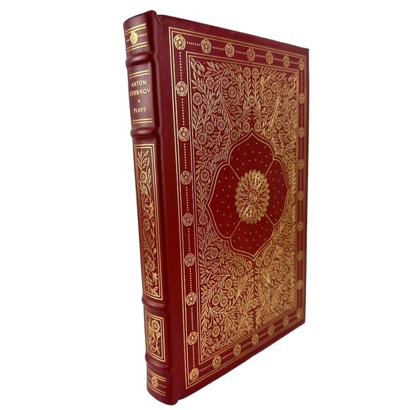 The Oxford Library Anton Chekov Greatest Plays Leather Bound Gold Leaf Book 1984